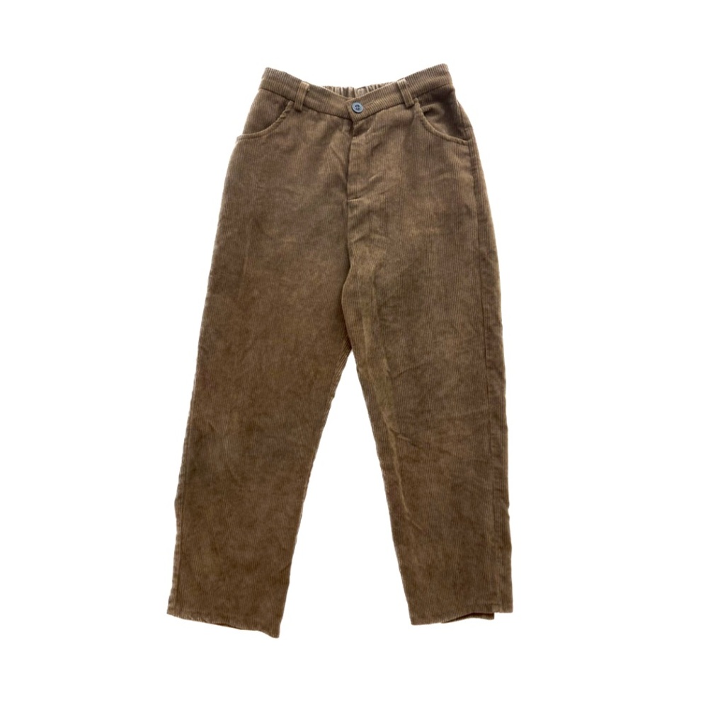 Ulanyasi | XL | Women | Brown Corduroy High Waist Wide Leg Relaxed Pants